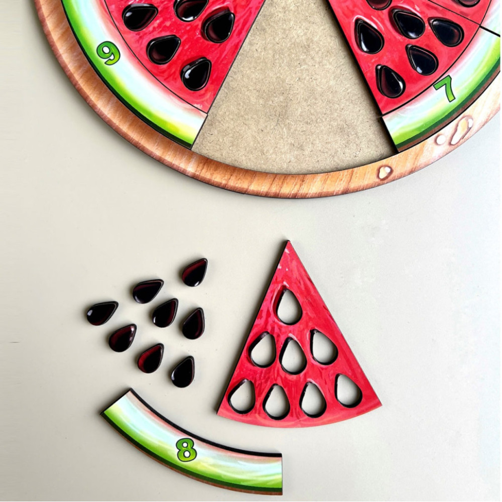 Деревянный пазл-сортер "Арбуз - 2" (ПСД171) PSD171