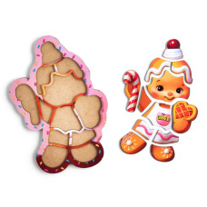 Дерев'яний пазл-вкладиш "Новорічний печиво" (ПСФ149) PSF149