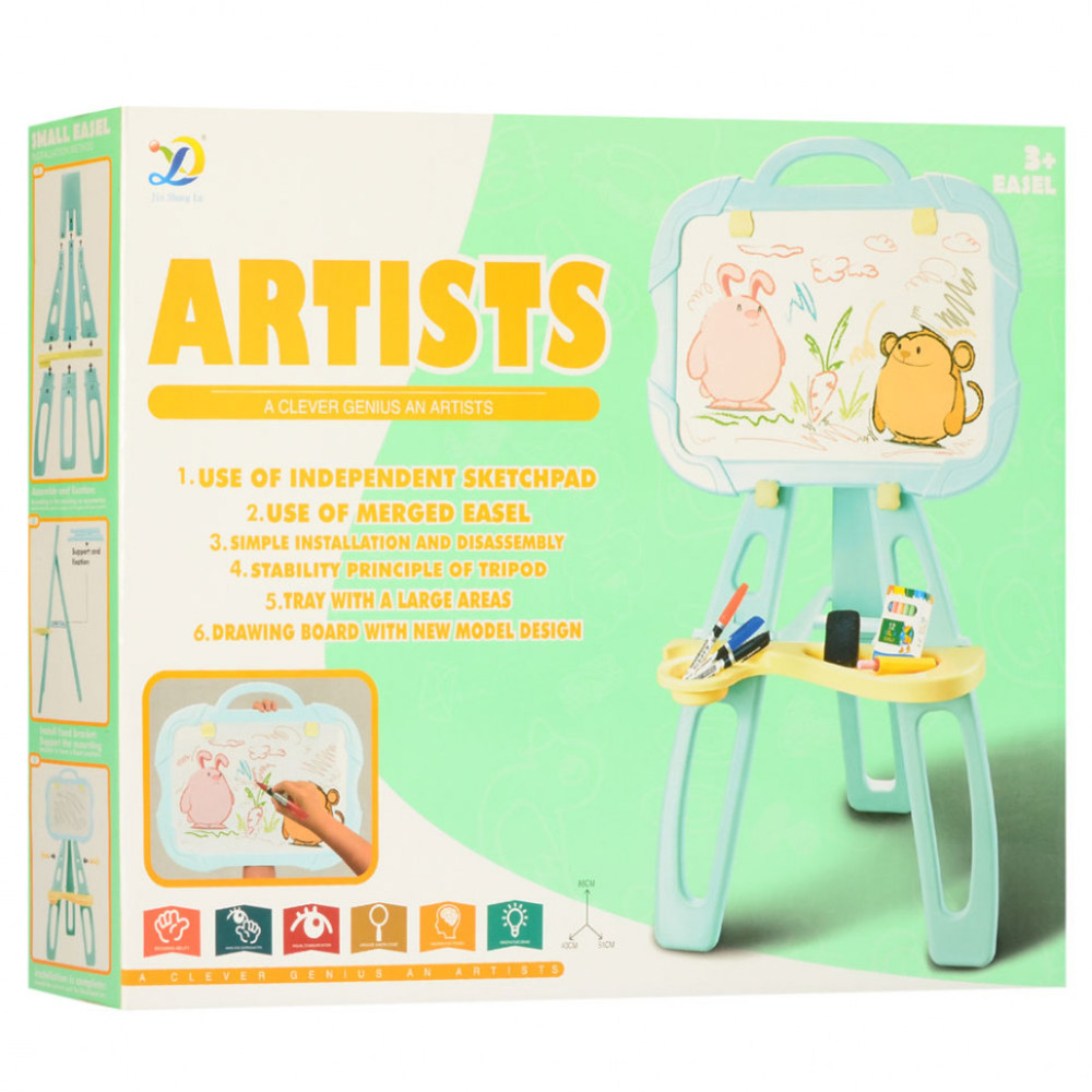 Дитячий мольберт для малювання 679-A, 2 кольори