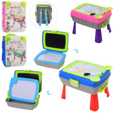 Дитячий столик-мольберт для малювання YM771-2 з аксесуарами