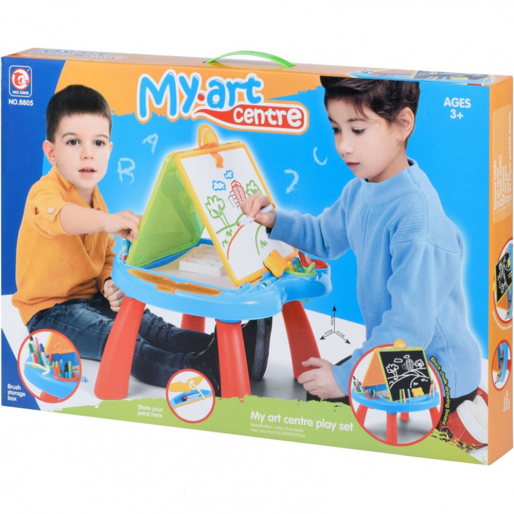 Двухсторонний мольберт 8806M со столиком