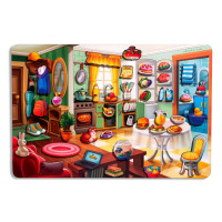 Дерев'яний пазл-вкладиш "Наведи порядок у кімнаті та нагодуй Ваню" (ПСД271) PSD271