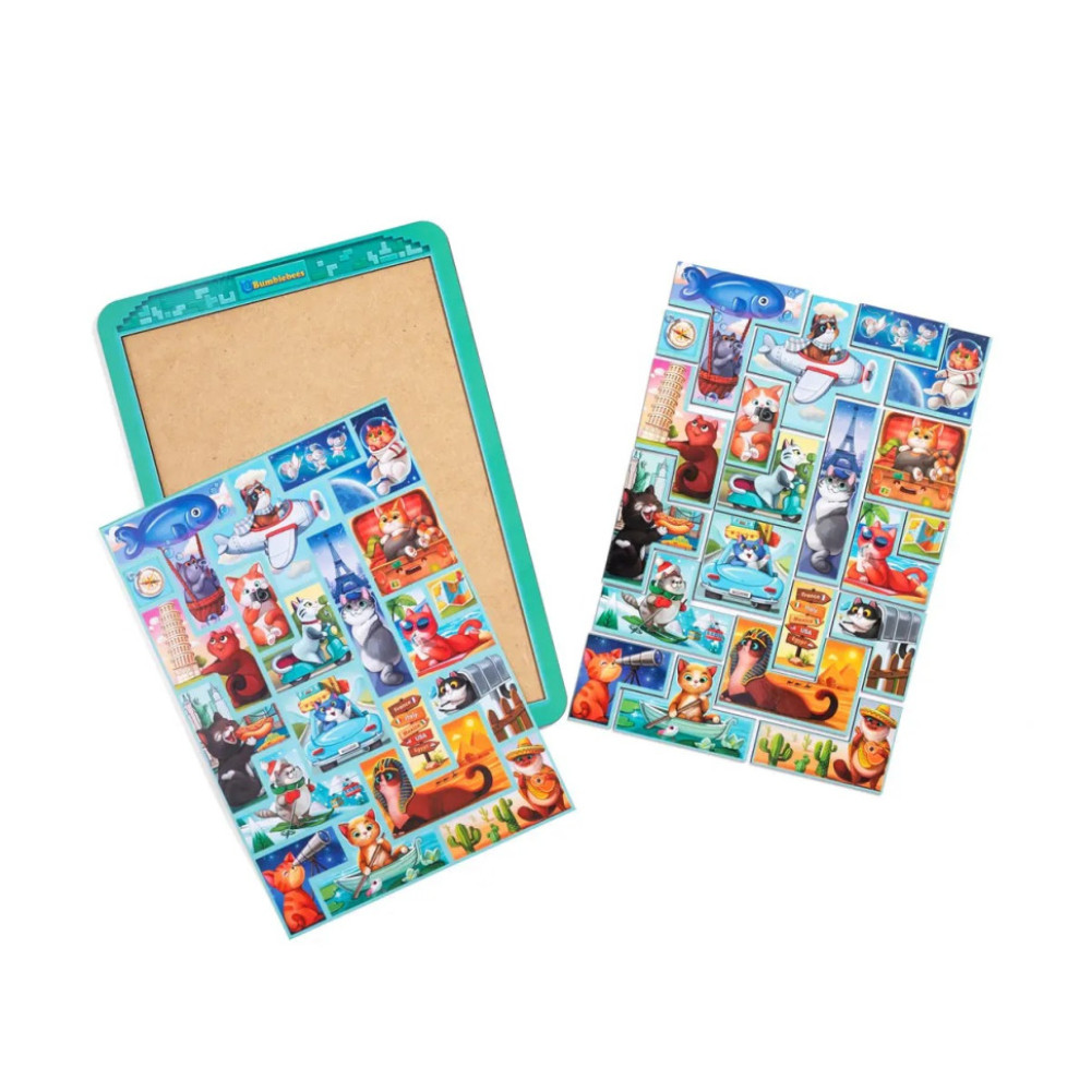 Дерев'яний сортер "Тетріс великий - Котики" (ПСД125) PSD125