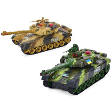 Танк на радіокеруванні М 5523 звук, світло, рухома кабіна