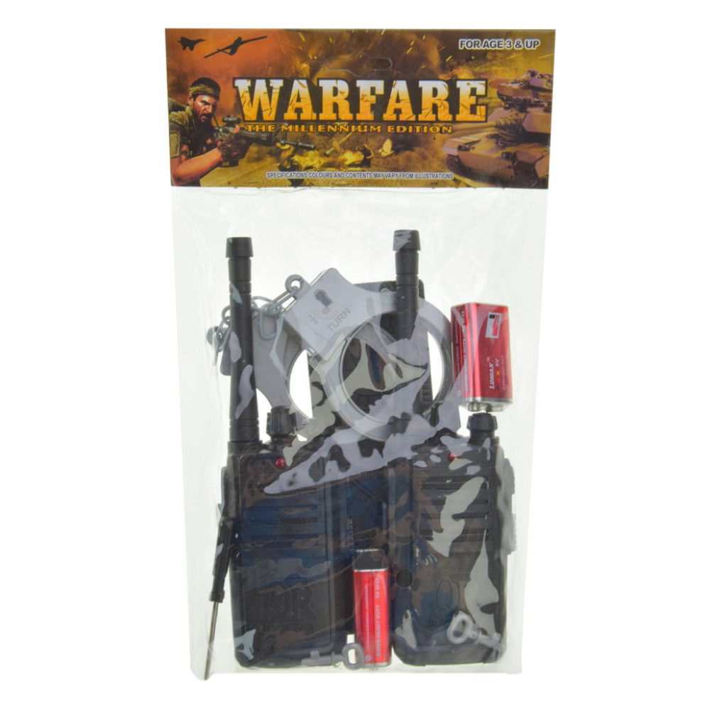 Дитячий поліцейський набір JL111-17 рації, кайданки, значок