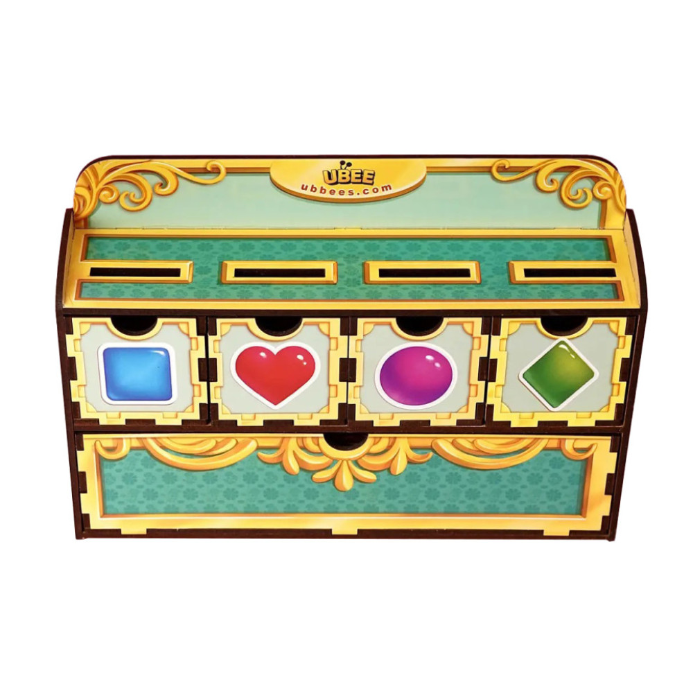 Деревянная настольная игра "Фигуры" Ubumblebees (ПСД072) PSD072 сортер-комодик