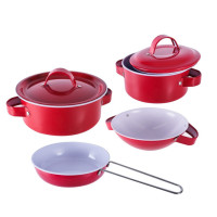 Детский набор посуды «Kitchenware» 620-B5(Red) кастрюля, сковородка