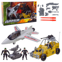 Игрушечный набор Военный Bambi BL2315 военный транспорт, аксессуары